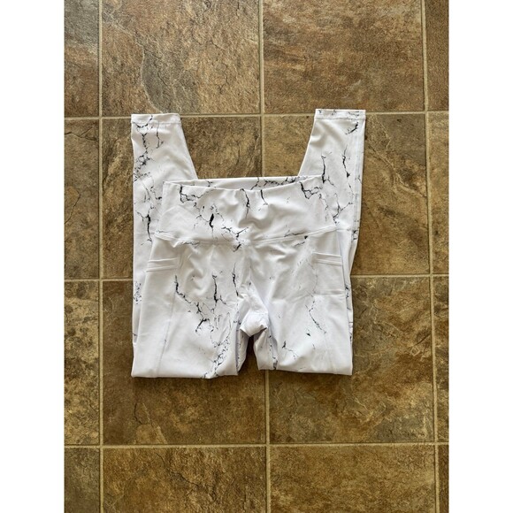 BuffBunny Limitless Leggings White Marble Size Medium - Picture 2 of 8